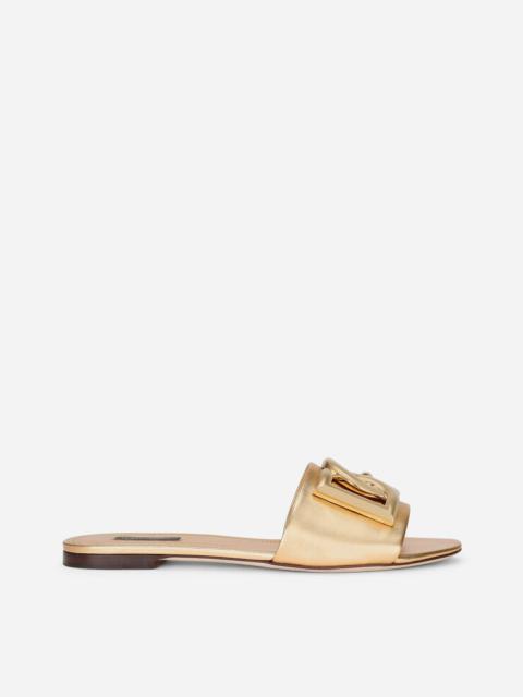 Nappa mordore sliders with DG logo