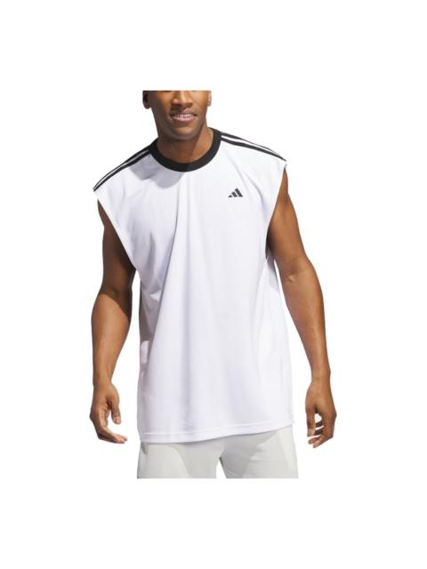 adidas Basketball All World Vest 'White Black' JE9290