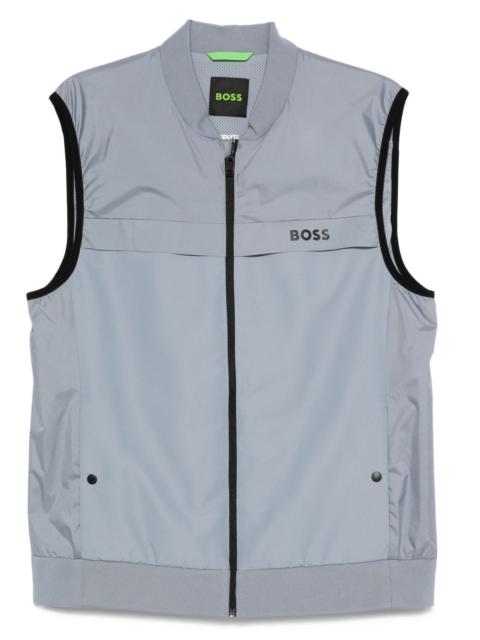 Gridlyte zip-front sleeveless gilet