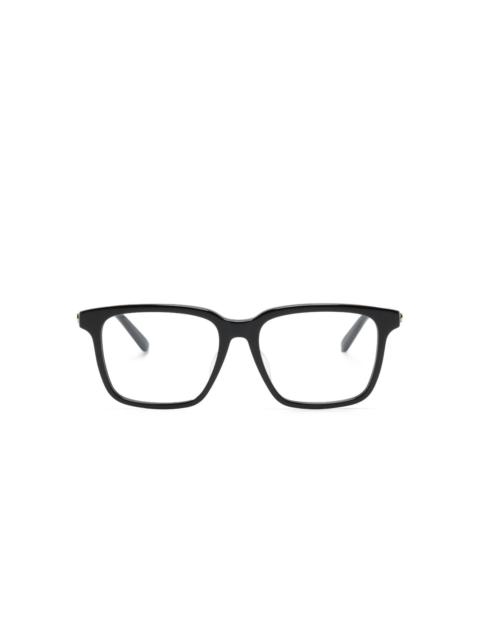 logo-plaque square-frame glasses