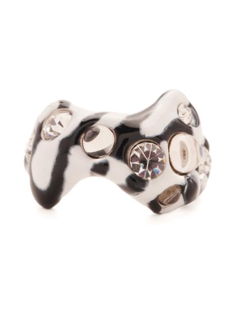 ZEBRA STRIPE BAT RING