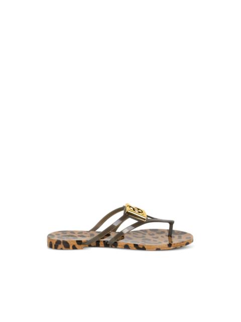 leopard-print sandals