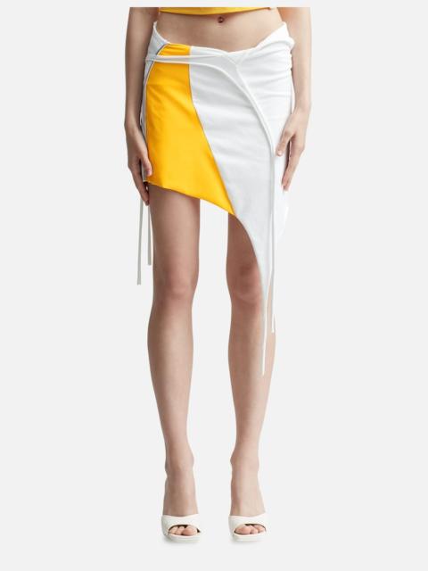 colour-block panelled miniskirt