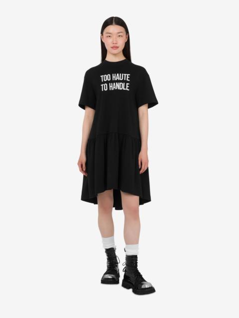 EMBROIDERED HEAVY COTTON DRESS