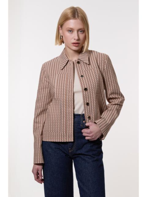 Jacquard Single Breasted Tailored Blazer