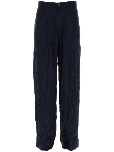 mirror-satin baggy trousers