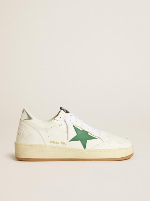 Men's Ball Star 2 with green leather star and metallic leather heel tab