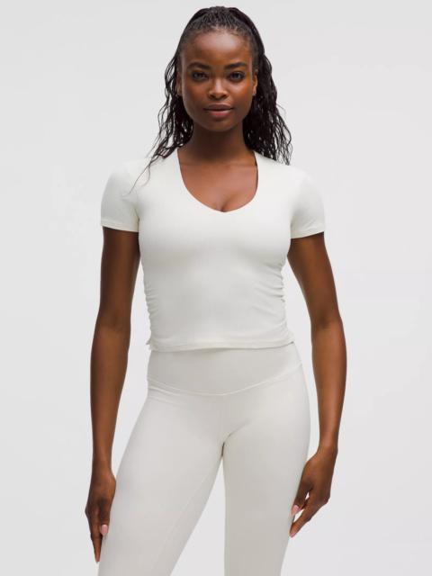 All It Takes Ribbed Nulu V-Neck T-Shirt *B–D Cups