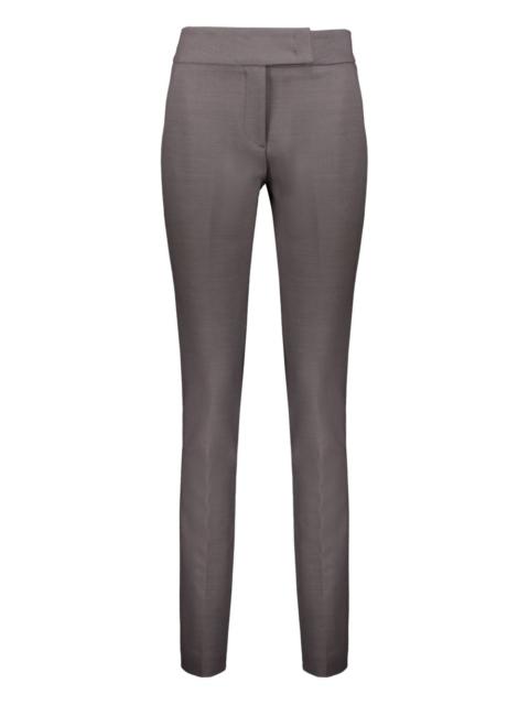 slim-cut trousers