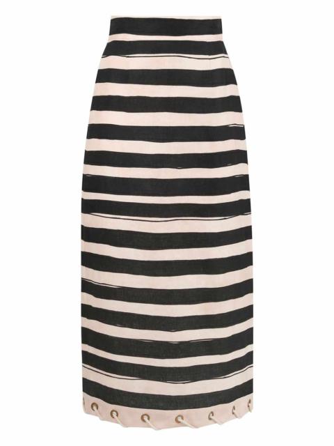 REBELLION STRIPE ROPE SKIRT
