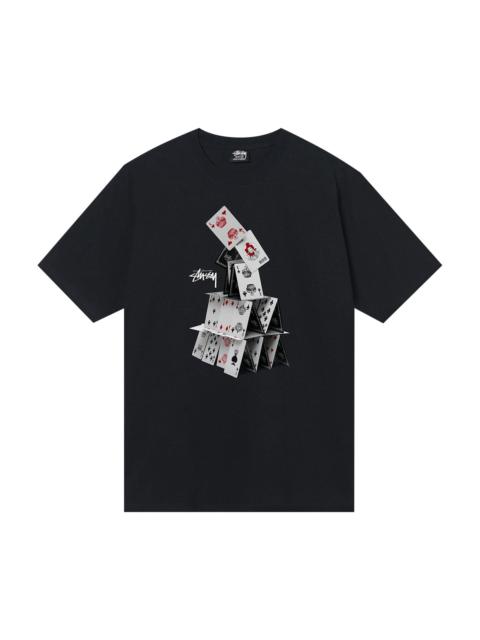 Stussy House Of Cards Tee 'Black'