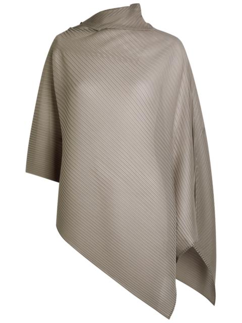 Issey Miyake Asymmetric Pleated Chiffon top