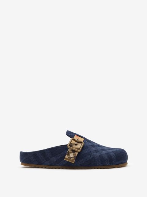 Check Denim Urchin Clogs