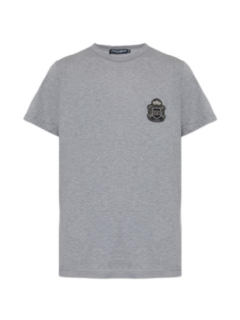 logo-embroidered T-shirt