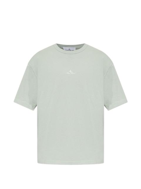 crew-neck embroidered T-shirt