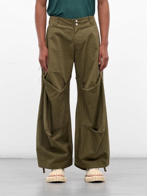 Khaki Twill Mountain Descent Pants