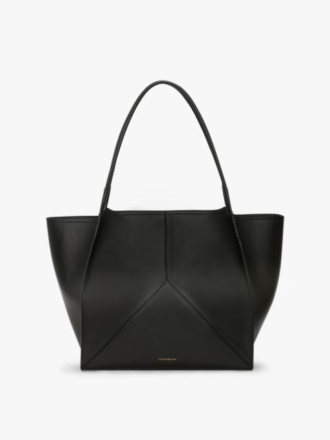 Victoria Travel Tote Bag In Black Leather