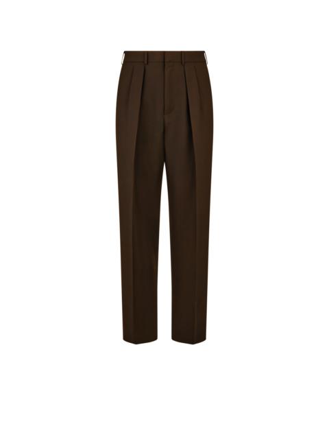 BROKEN TWILL DOUBLE PLEAT PANT