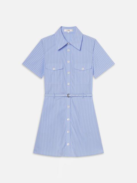 The Striped Safari Dress in Oxford Blue Multi