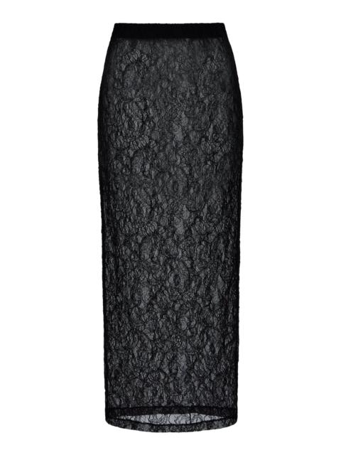 Lace Tube Skirt black