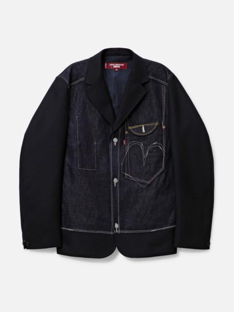 JUNYA WATANABE MAN X LEVIS SB DENIM WOOL JACKET
