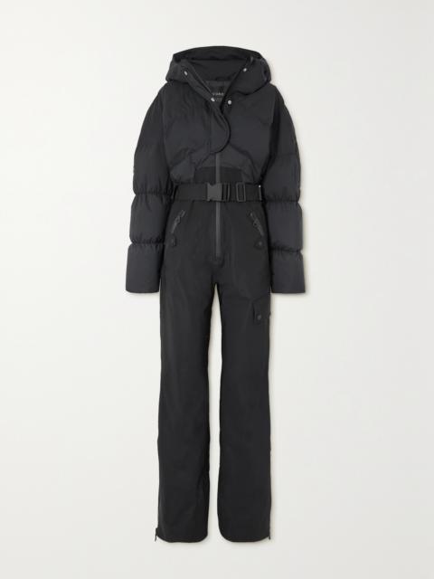 Sommet Hooded Belted Padded Ski Suit