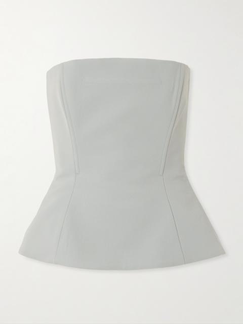 Strapless Twill Bustier Top