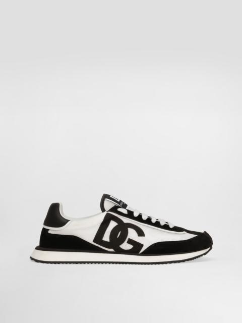 Mixed-material DG CUSHION sneakers