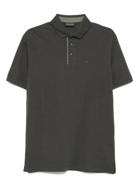 embroidered-detail polo shirt