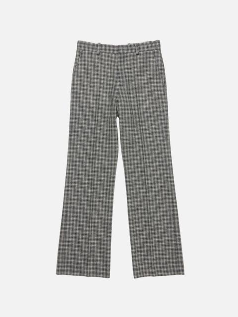 Wool check trousers - Black/white