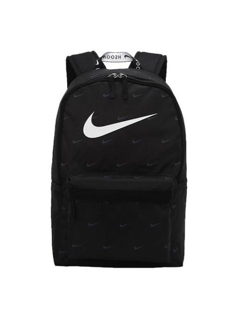 Nike Sportswear Heritage Swoosh Backpack 'Black White' DC7344-010