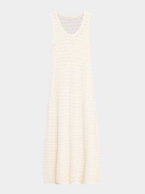 Lace Tank Dress In Milk White