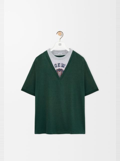 Loose fit T-shirt in cotton blend