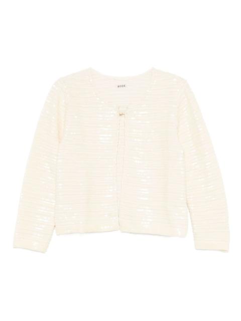 sequin-embellished cardigan