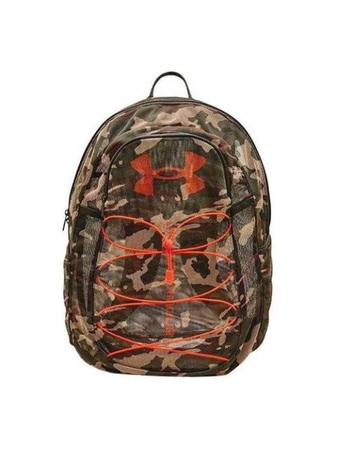 Under Armour Hustle Mesh Backpack 'Orange Green Camo' 1372288-310