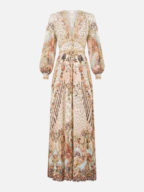 BUTTON DRESS WITH SHAPED WAISTBAND