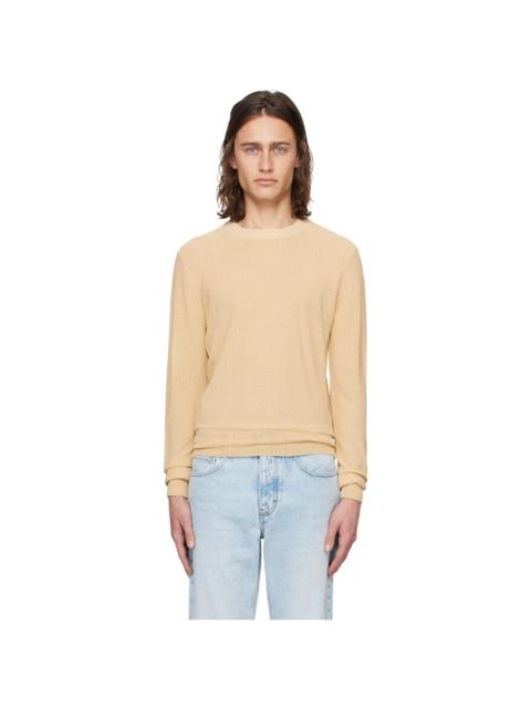 Beige Semi-Sheer Sweater