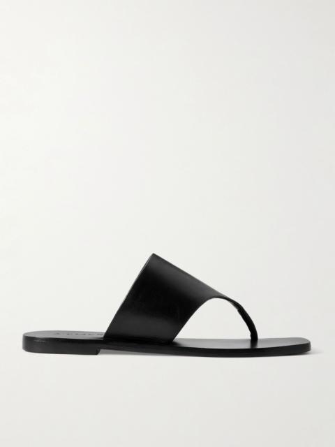 Paton leather sandals Black