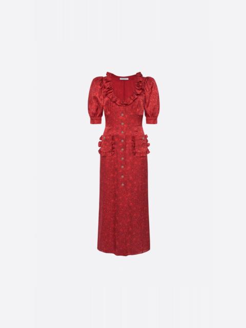 JACQUARD MIDI DRESS