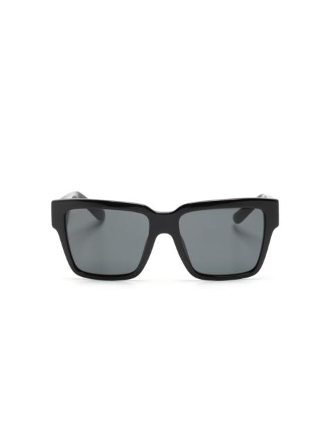 rectangle-frame tinted sunglasses
