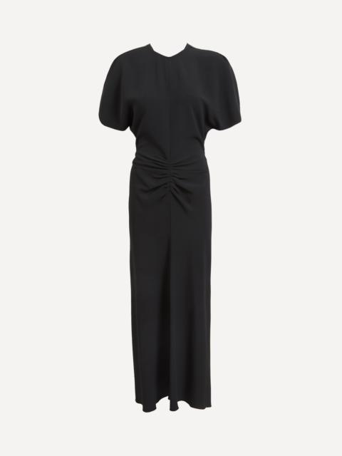 Gathered Waist Midi Dress