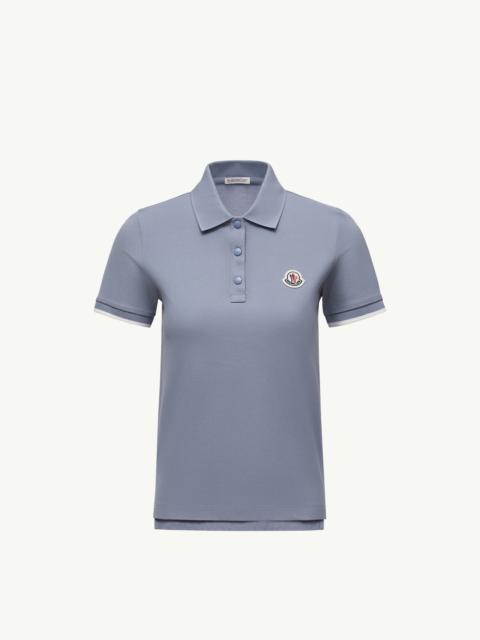 Logo Patch Cotton Piquet Polo Shirt