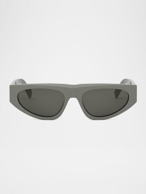 Men's Monochroms Acetate Rectangle Sunglasses