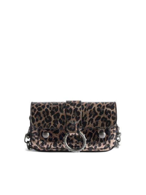 Kate leopard-print clutch