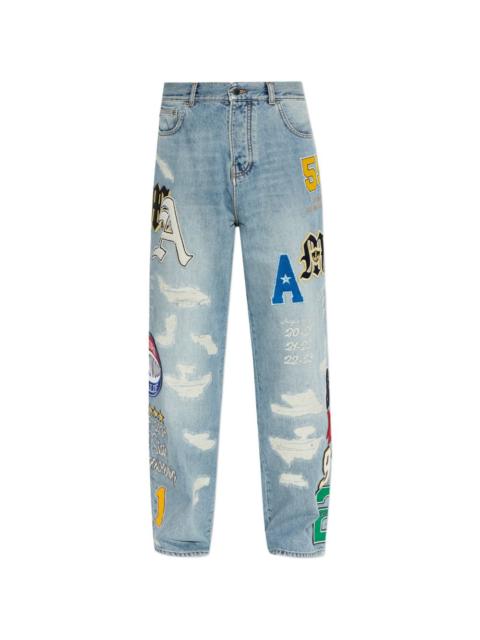patchwork jeans