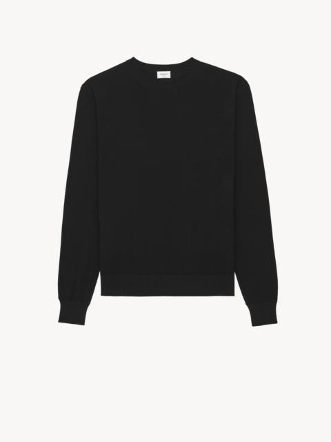 CREWNECK SWEATER IN SEEDSTITCH COTTON