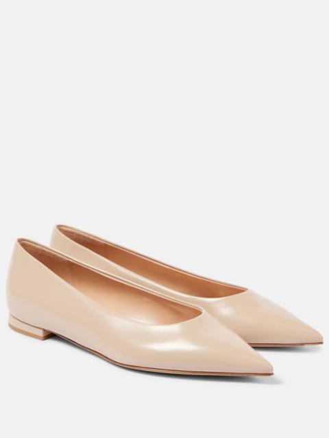 Patent leather ballet flats