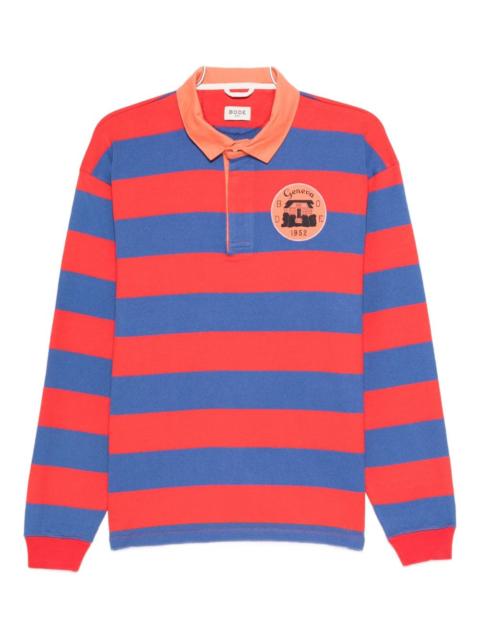 striped rugby polo shirt
