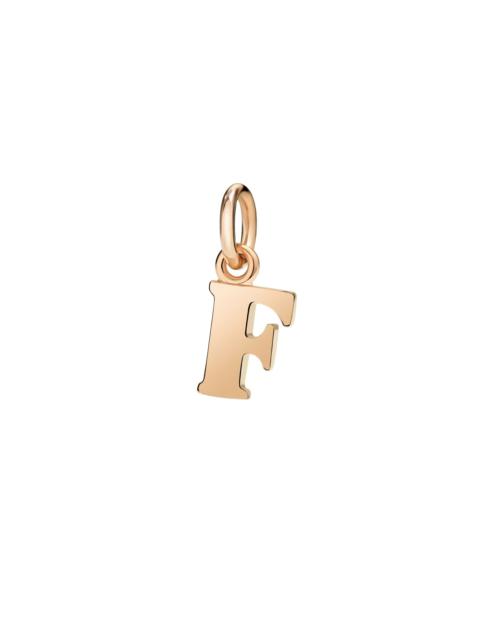 ROSE GOLD LETTER F CHARM