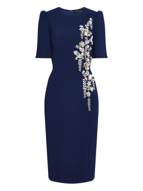 Roma embellished midi dress